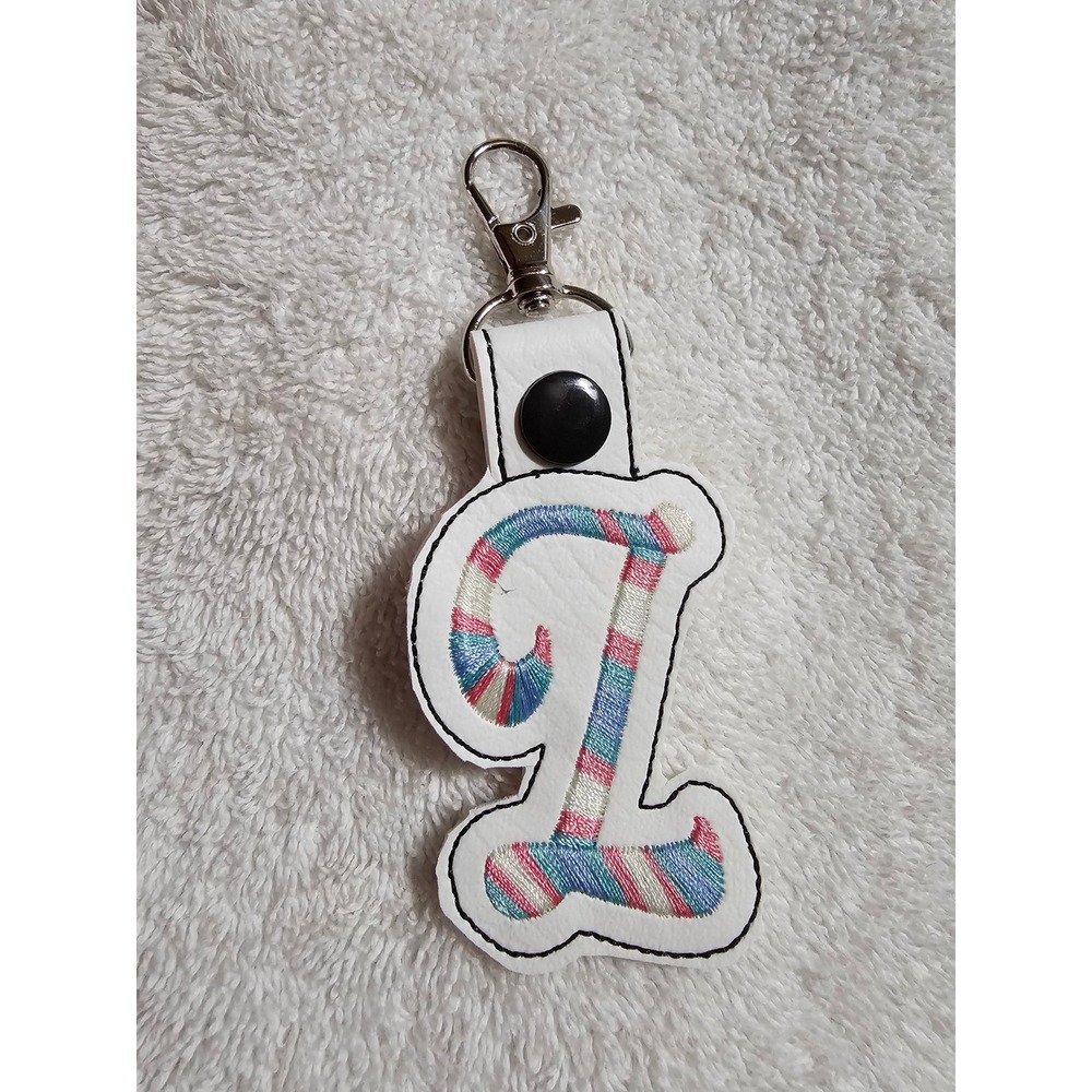 Letter L Keychain Initial Bag Charm Purse Charm‎ Backpack Clip On Accessory